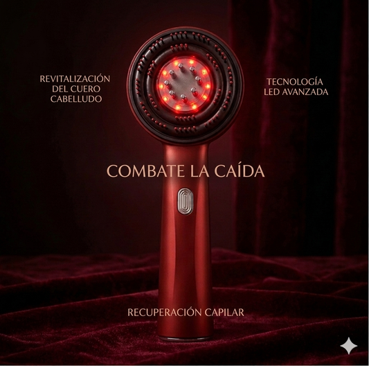 CEPILLO MASAJEADOR ELÉCTRICO CON LUZ ROJA