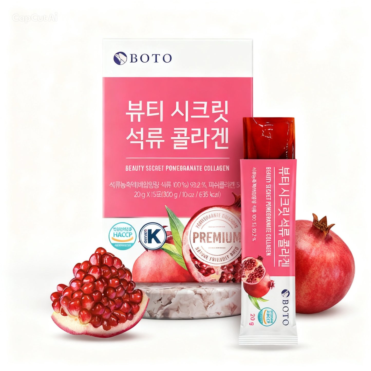 Colágeno en Gelatina Sabor Granada BOTÓ , 14 sticks